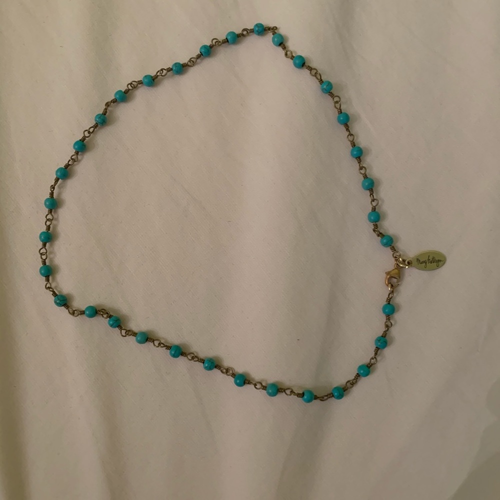 Turquoise beaded choker